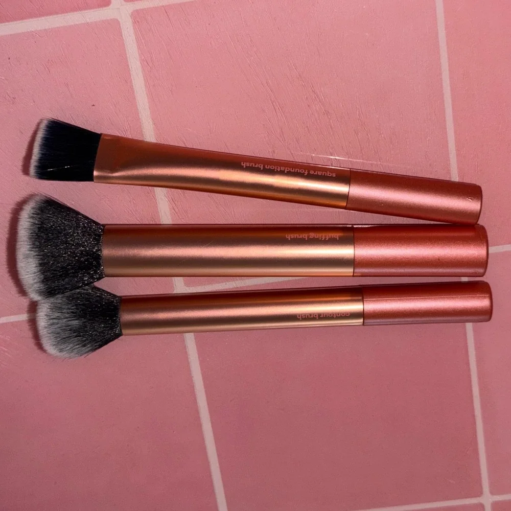 Real Techniques Flawless Base Makeup Brush Set 204 205 206 3pc